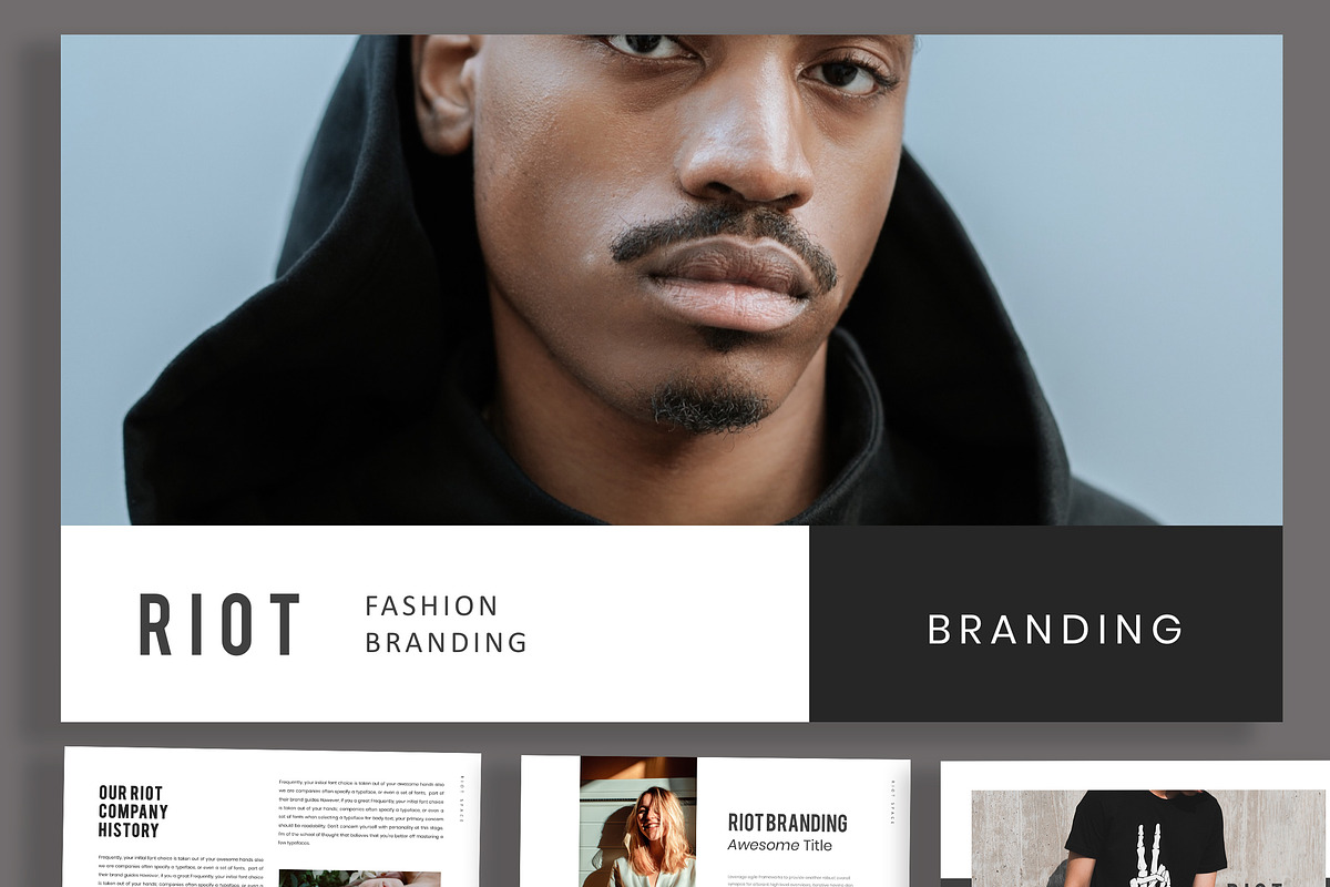 RIOT - Minimal Powerpoint, a Presentation Template by Infinity Vector Studio (Photo 1 of 6)
