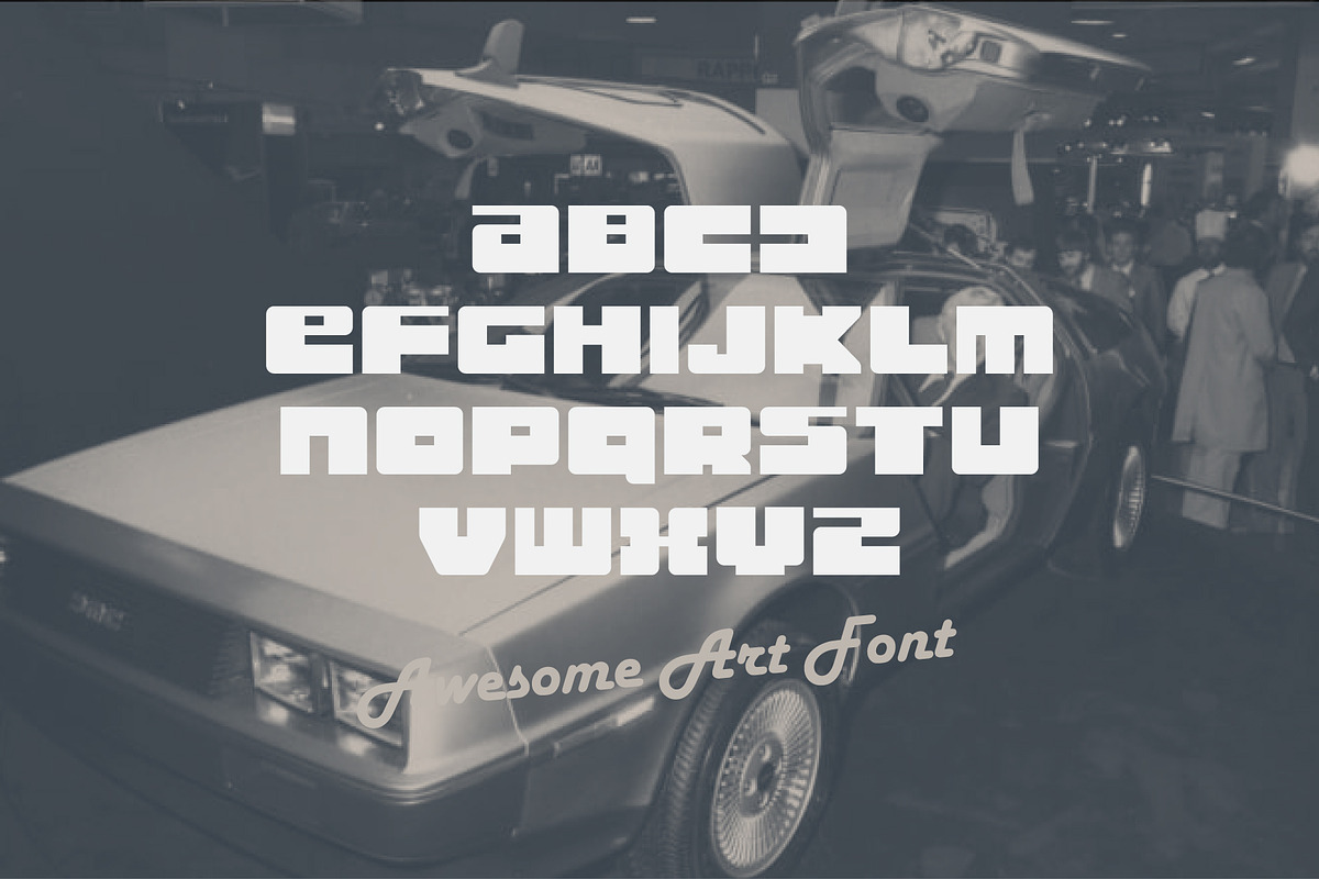 Lorean Headline Font, a Symbol Font by artyway (Photo 3 of 5)