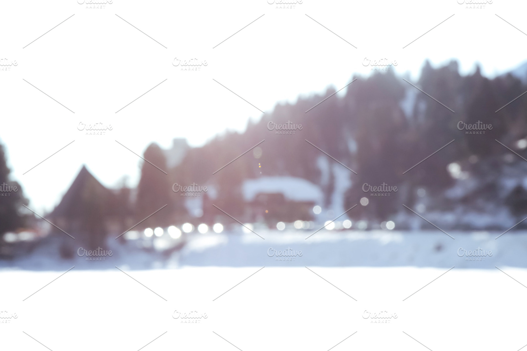 Blurry winter scenery, an Abstract Photo by c l a r a X Y