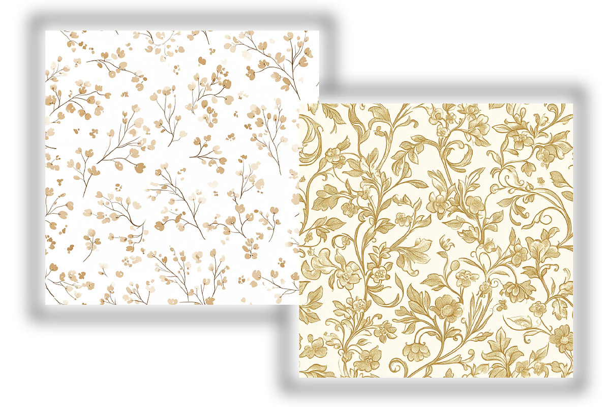 Beige Toile de Jouy Seamless Pattern, a Pattern Graphic by Design Market (Photo 4 of 4)