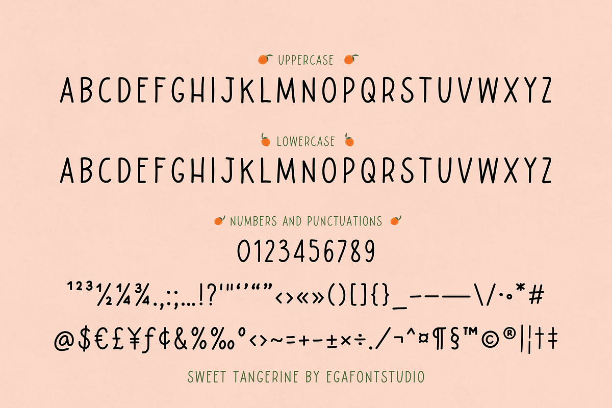 Sweet Tangerine | Handwriting Font, a Handwritten Font by EGAFontStudio (Photo 8 of 8)