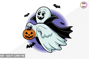 Halloween Ghost Clipart Bundle, a Graphic by crative8112 (Thumbnail 3 of 11)