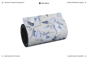 Floral Adhesive Tape Roll 3D, an Object 3D Model by Wencory