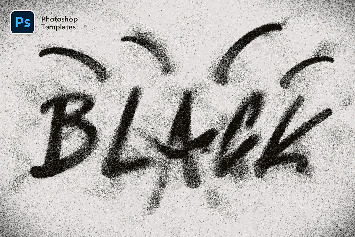 Spray Text Effects – 6 PSD, a Layer Style Add-On by Andrew Skoch Design (Photo 3 of 8)