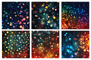 Bokeh Stars Digital Paper, a Texture Illustration by Designworld (Thumbnail 3 of 4)