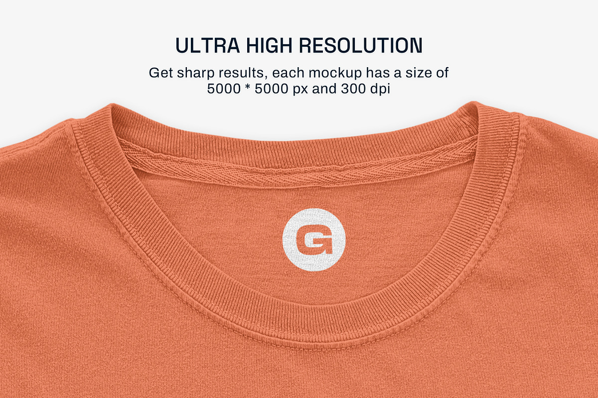 Comfort Colors Pocket Tee Mockups, a Shirt Mockup by GraphicHero (Photo 9 of 9)