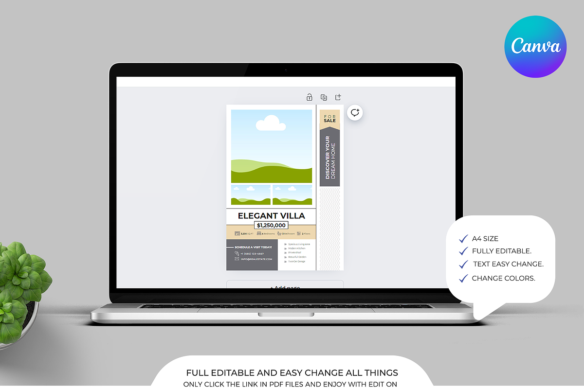 Real Estate Flyer | Canva | Word, a Flyer Template by Template Zone (Photo 4 of 5)