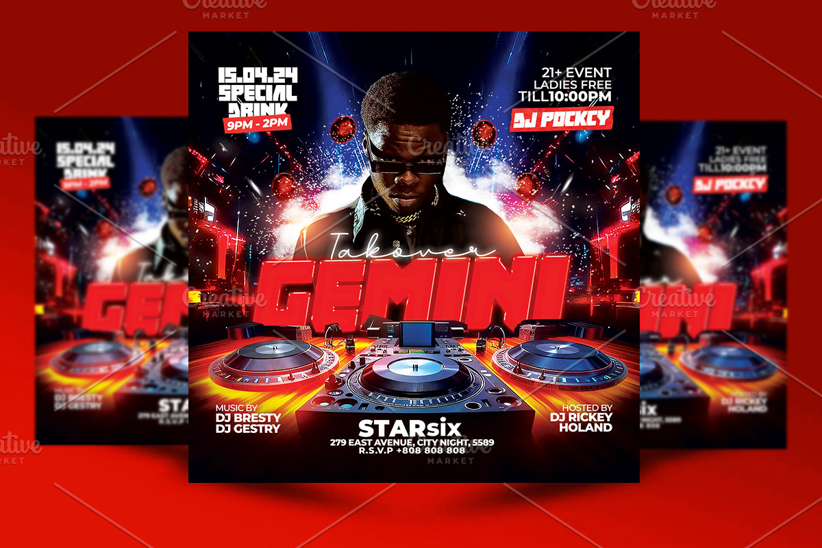 Night Club Flyer, a Flyer Template by RTXdesinger99 (Photo 3 of 3)