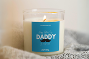 Father's Day Candle Label Template, a Branding & Logo Template by KnowyourLabel (Thumbnail 3 of 5)