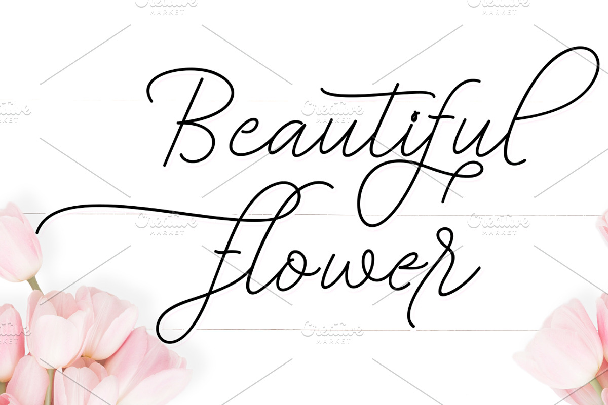 Bekafonte Typeface, a Script Font by Barland Design (Photo 3 of 8)