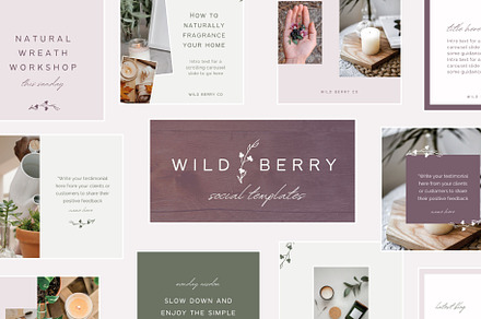 Organic Social Media Templates