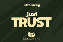 Just Trust – Bold Display Font