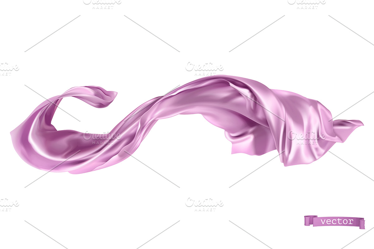 Violet silk, decoration, vectors set, an Outline Icon by Allevinatis Studio (Photo 3 of 6)