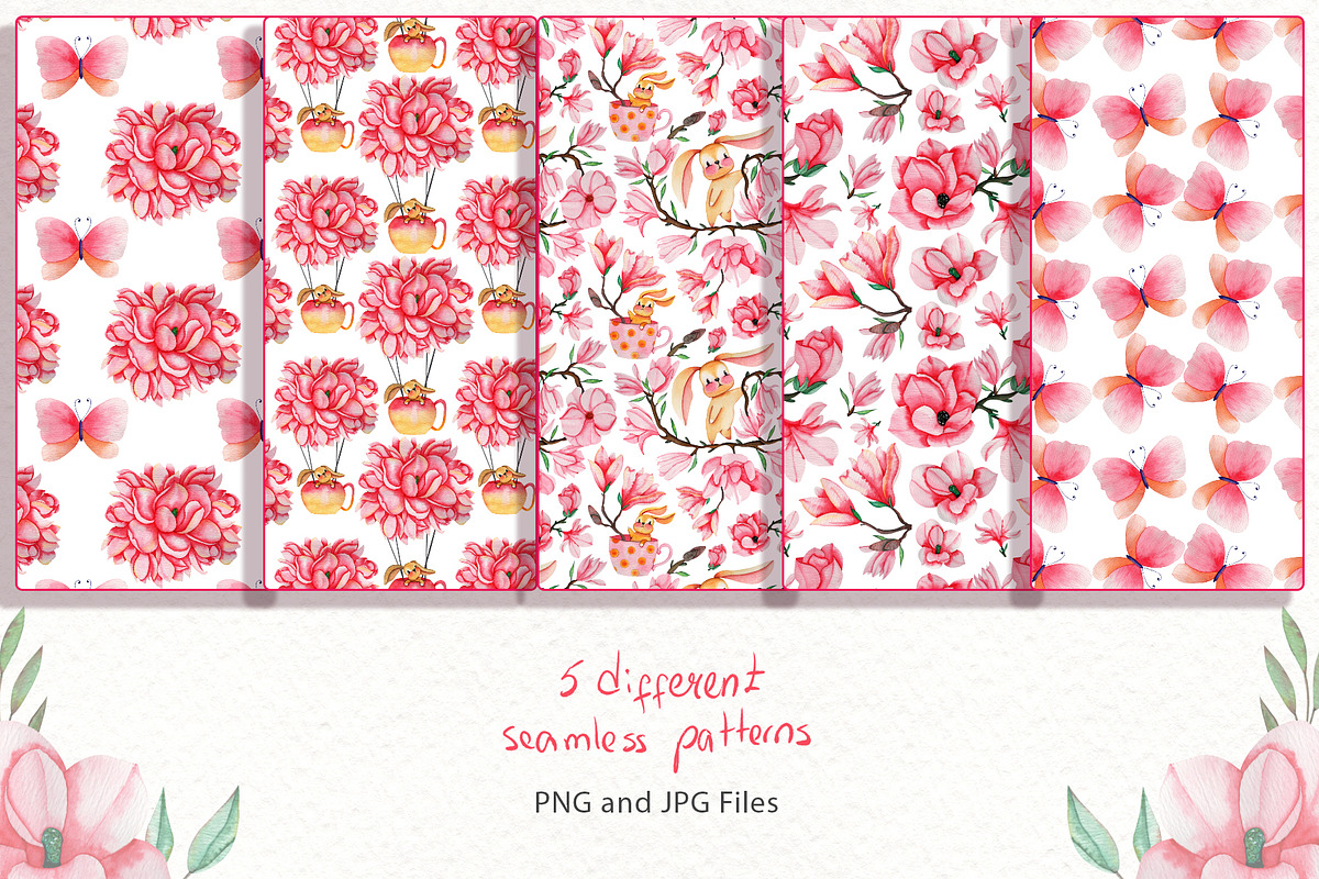 Magnolia Dream - Watercolor, an Illustration by TanataDesign (Photo 4 of 7)