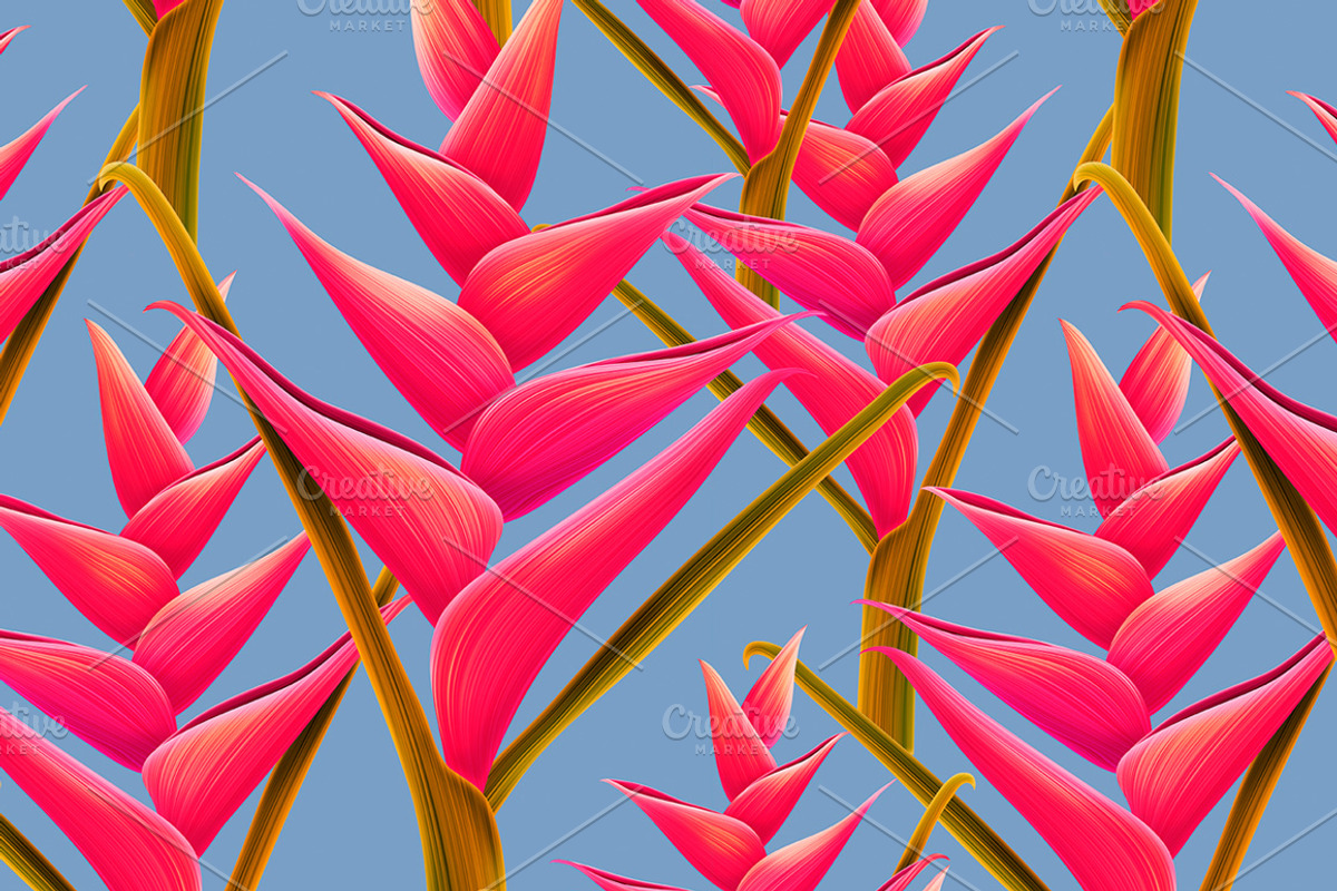 Seamles Tropic Jungle Flower pattern, a Pattern Graphic by Luxury Fashion Prints
