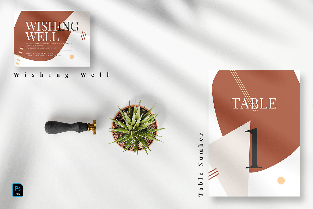 Modern Abstract Invitation Set, an Invitation Template by Azka Creative (Photo 4 of 5)