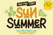 Sun Summer - Display Font, a Handwritten Font by alifryanzulfikar (Thumbnail 1 of 9)