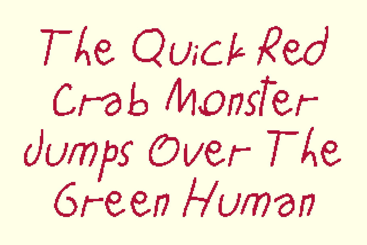 CS Ballard Pixel, a Handwritten Font by Craft Supply Co. (Photo 4 of 8)