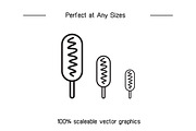 Food Icons Line Illustrations, an Outline Icon by Designfour (Thumbnail 7 of 7)