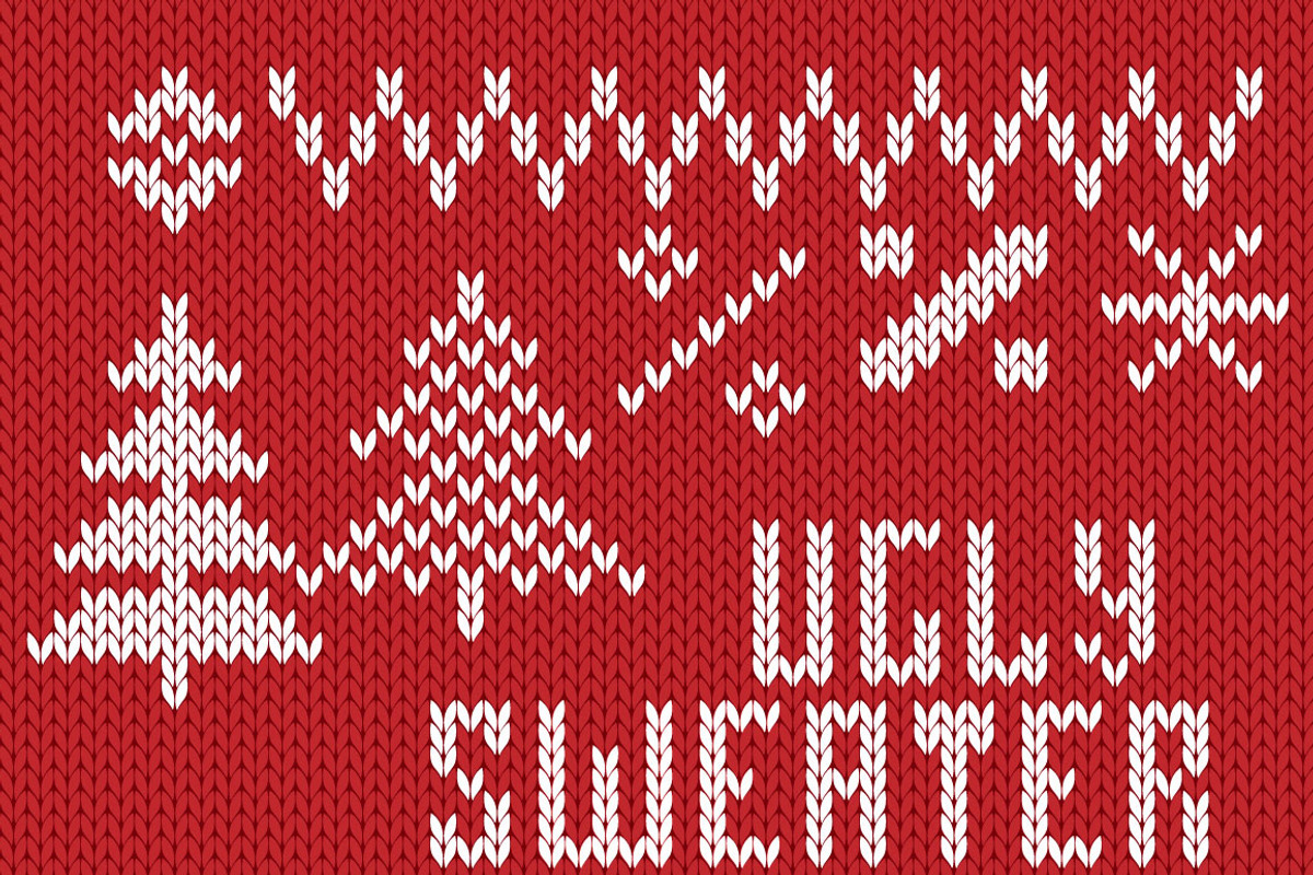 Сhristmas Knitted Font preview 4