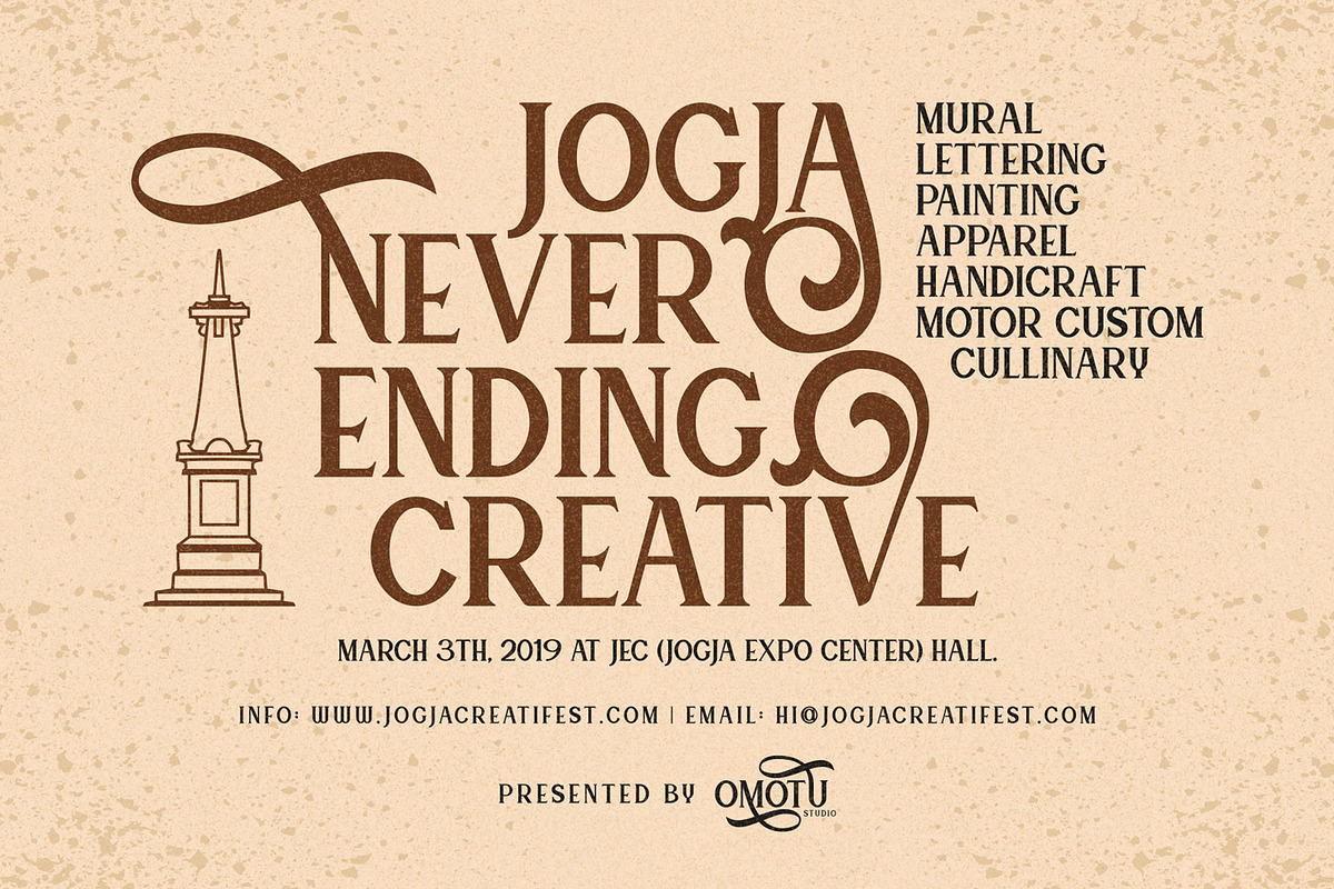 Canting, a Font by Omotu Studio (Photo 8 of 13)