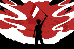 Red Indonesia Day Illustration, an Illustration by graphicook