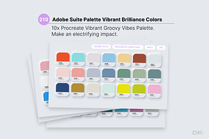 Vibrant Color Swatches For Procreate