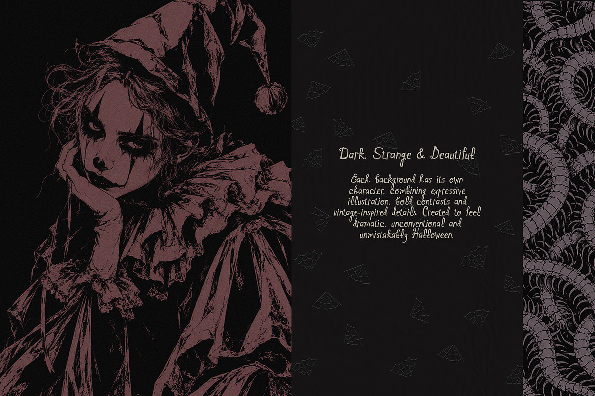 Dark Romance Halloween Backgrounds, a Background Graphic by Lidberia (Photo 10 of 12)