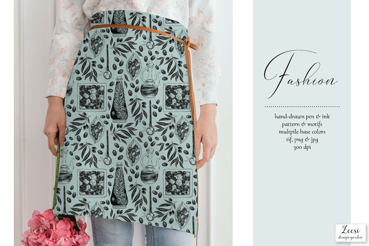 Olives Marinade Patterns & Motifs, a Pattern Graphic by Zeesi Design Garden (Photo 7 of 10)