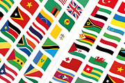 Wavy Flags (232 AI SVG PDF PNG), a Solid Icon by alpercakici (Thumbnail 2 of 5)