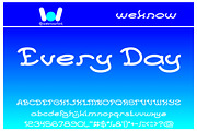 Every Day font, a Font by weknow (Thumbnail 5 of 5)
