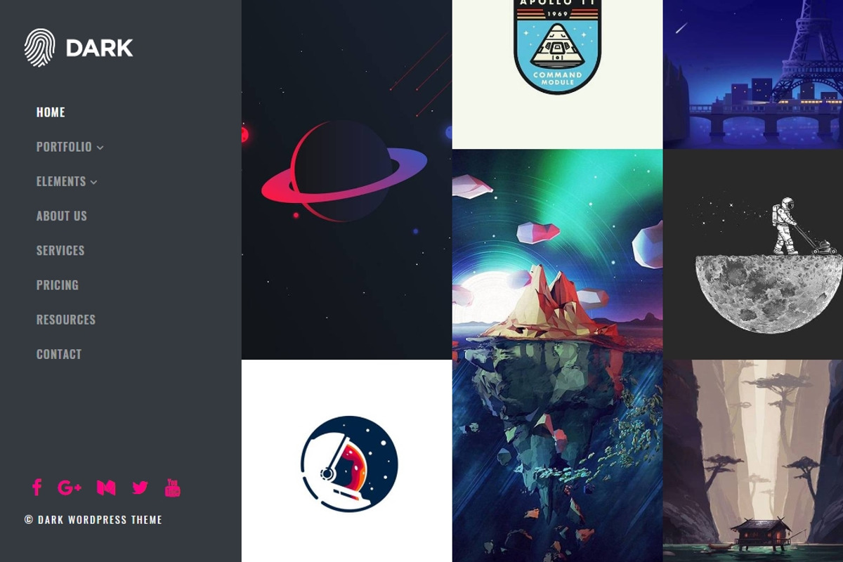 Dark WordPress Theme & Templates, a WordPress Template by Visualmodo (Photo 7 of 15)