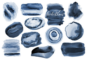 NordicBlues Watercolor Pack