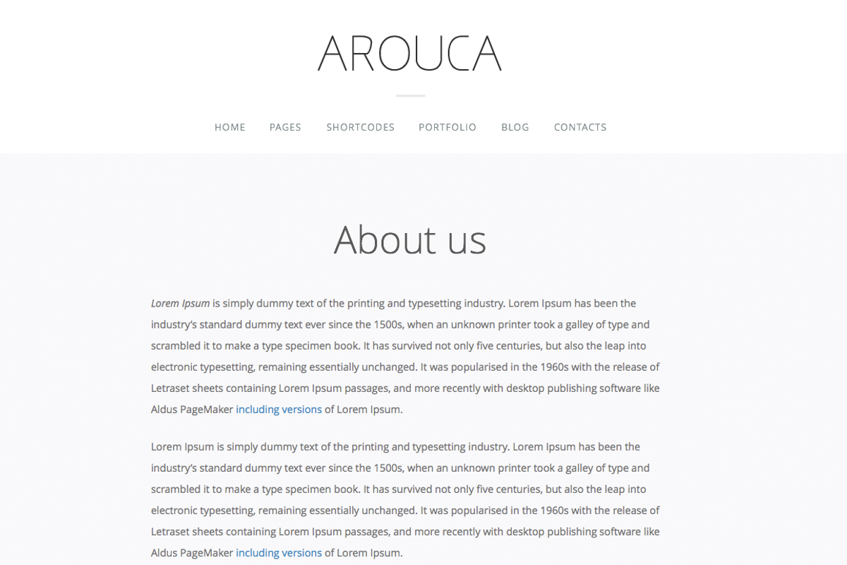Arouca - Photography / Portfolio, a WordPress Template by uvathemes (Photo 2 of 3)