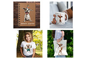 142 Whimsical Quirky Dog Clipart, an Animal Illustration by Art Paradise Studios (Thumbnail 10 of 10)