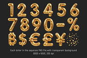 Gold balloon alphabet, an Object Graphic by Vector beauty (Thumbnail 3 of 3)