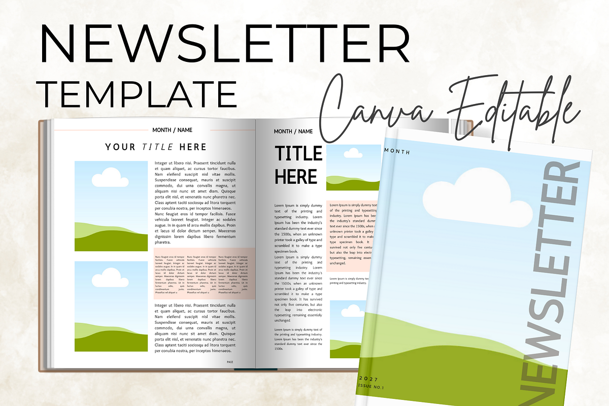 75 Pages Newsletter Template, a Marketing Template by Digital By Nikoleta (Photo 1 of 10)