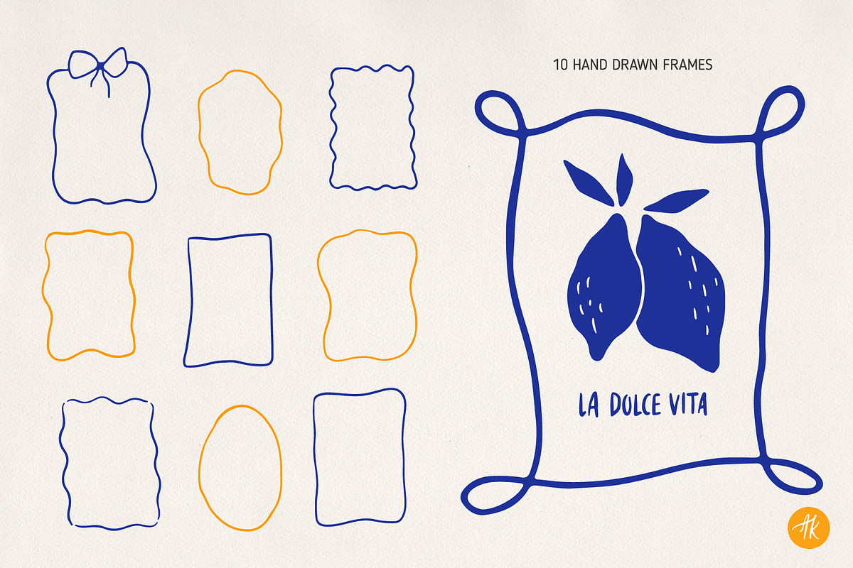 Lemon Summer Hand Drawn Collection, an Object Graphic by Alena Koval (Photo 7 of 18)