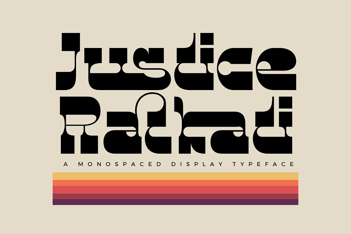 Justice Ratkati - Bold Font, a Slab Serif Font by 177Studio (Photo 1 of 8)