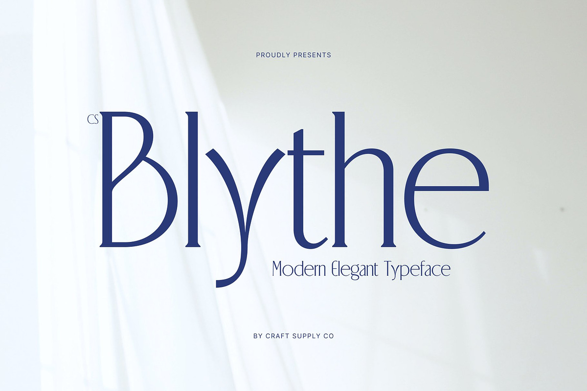 CS Blythe – Stylish Serif Font, a Serif Font by Craft Supply Co. (Photo 1 of 8)