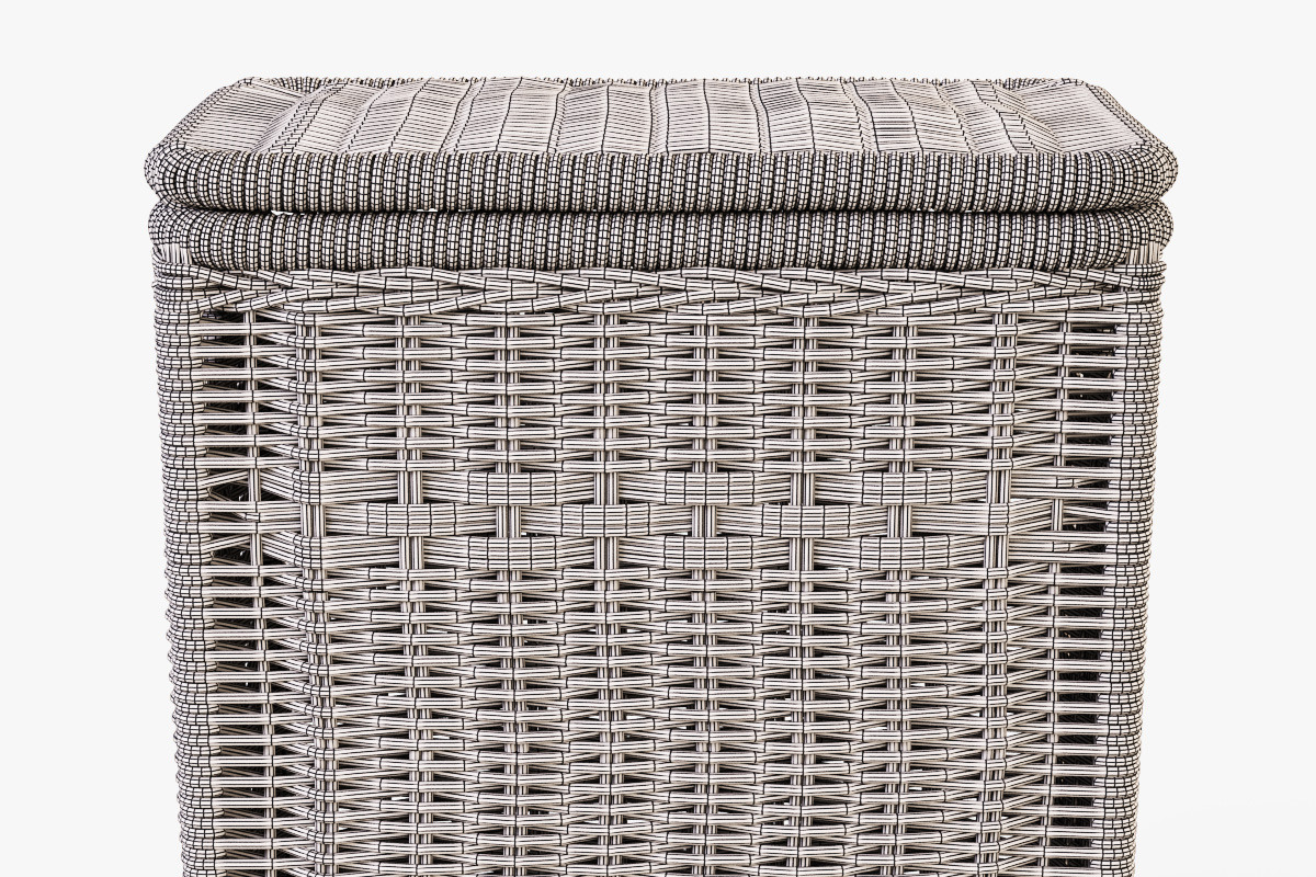 Wicker Laundry Hamper 08 Natural, an Object 3D Model by Markelos (Photo 8 of 10)