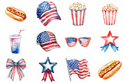 80s 4th of July Patriotic USA, a Seasonal Illustration by CitraGraphics (Thumbnail 2 of 6)