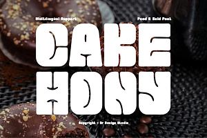 Cake Hony - Food Font, a Sans Serif Font by QR Design Studio