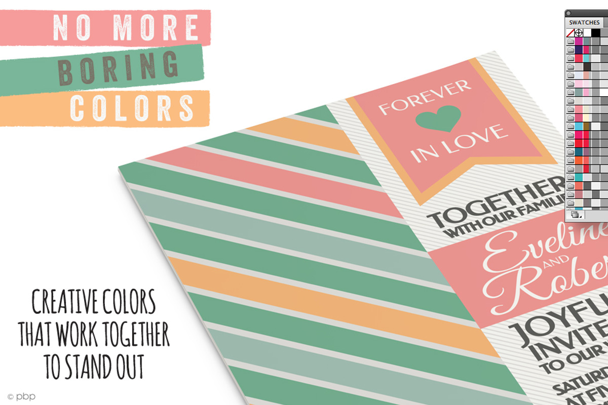 Colour Trends Retro Swatches Vol1, a Palette Add-On by pixelcolours (Photo 4 of 4)
