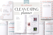 The Clean Eating Planner | Canva PDF, a Magazine Template by Marigold Studios (Thumbnail 1 of 9)