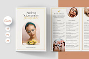 Esthetician Brochure Price List, a Brochure Template by artbart (Thumbnail 1 of 8)