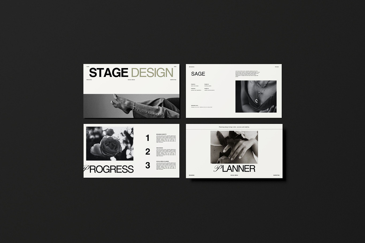 Sage Brand Guidelines Templates, a Presentation Template by Mia Branding Studio (Photo 1 of 8)