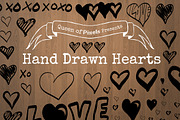 Vector Hand Drawn Hearts, an Illustration by queenofpixels (Thumbnail 1 of 4)