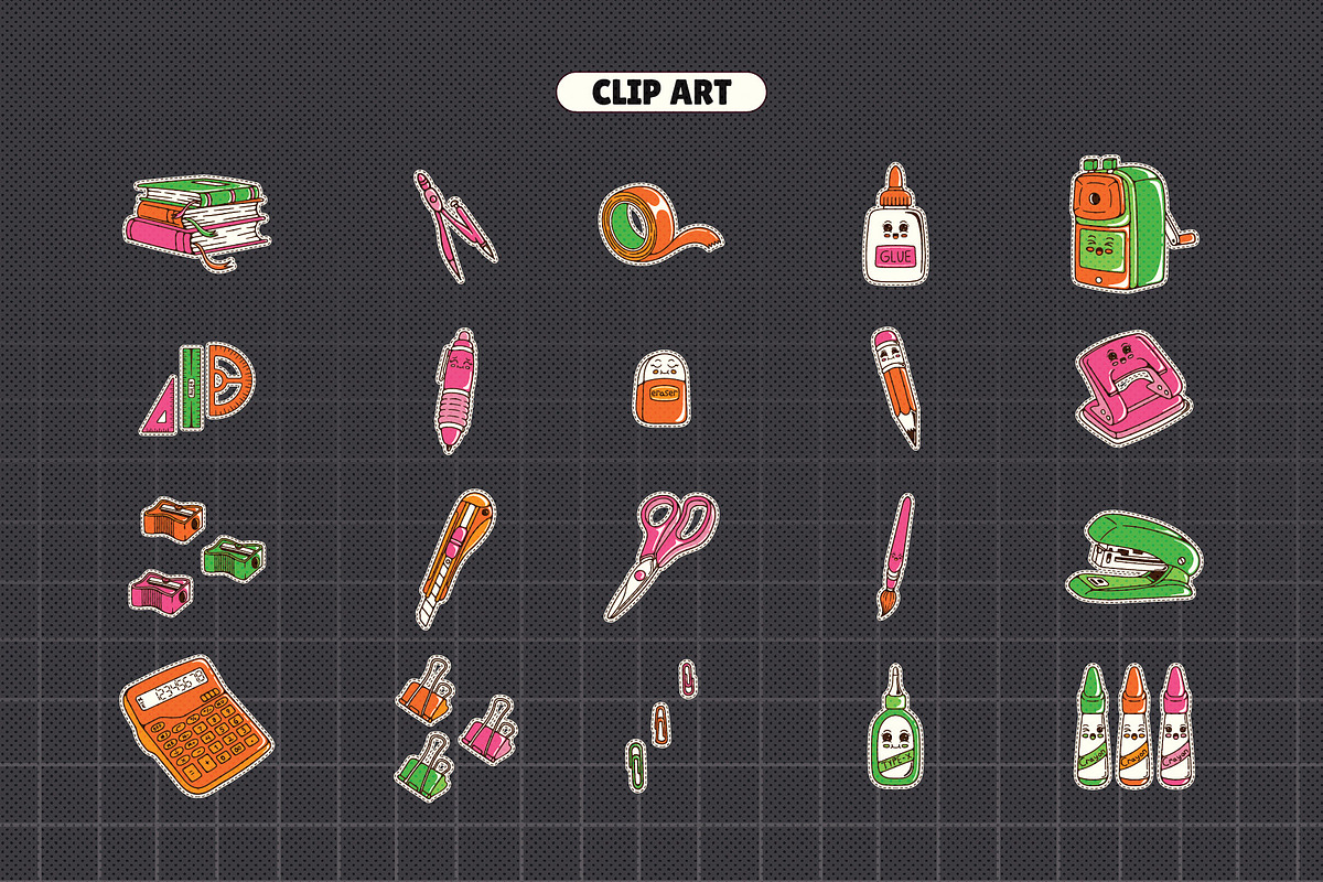 Cute Stationery Illustration, an Object Illustration by Decoconio Design (Photo 2 of 6)