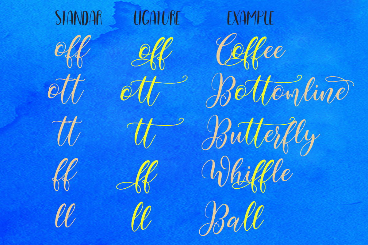 Bottomline, a Script Font by yanindesign (Photo 11 of 13)